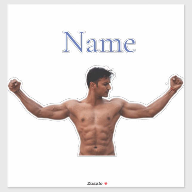 Male Fitness Model Thunder_Cove Sticker (Sheet)