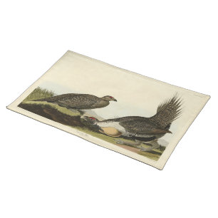 (Male Fowl) of the Plains Audubon Birds of America Cloth Placemat