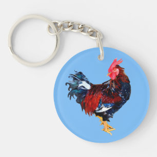male gallinaceous ,rooster keychain
