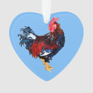 male gallinaceous ,rooster ornament