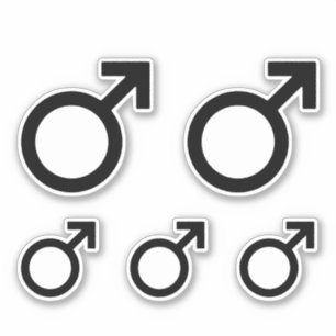 Male Gender Symbol Sticker