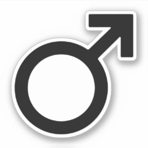Male Gender Symbol Sticker