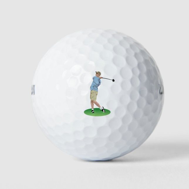 Male Golf Player Balls (Front)