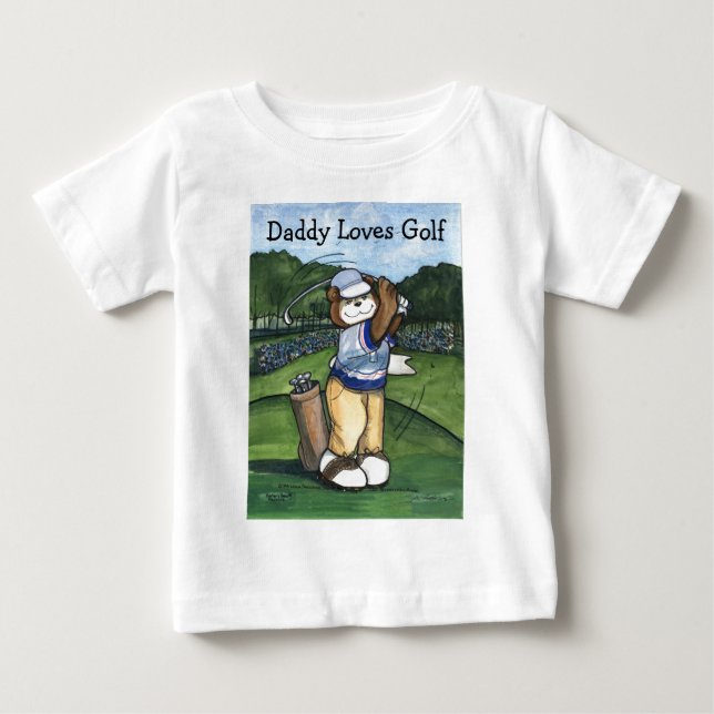 Male Golfer Baby T-Shirt (Front)