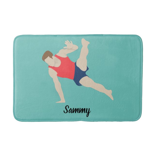 Male Gymnast Bath Mat (Front)