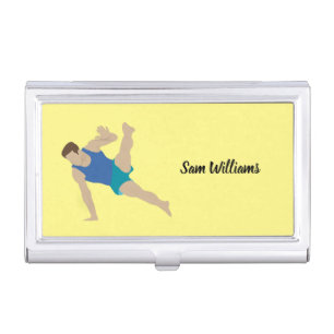 Male Gymnast Business Card Case