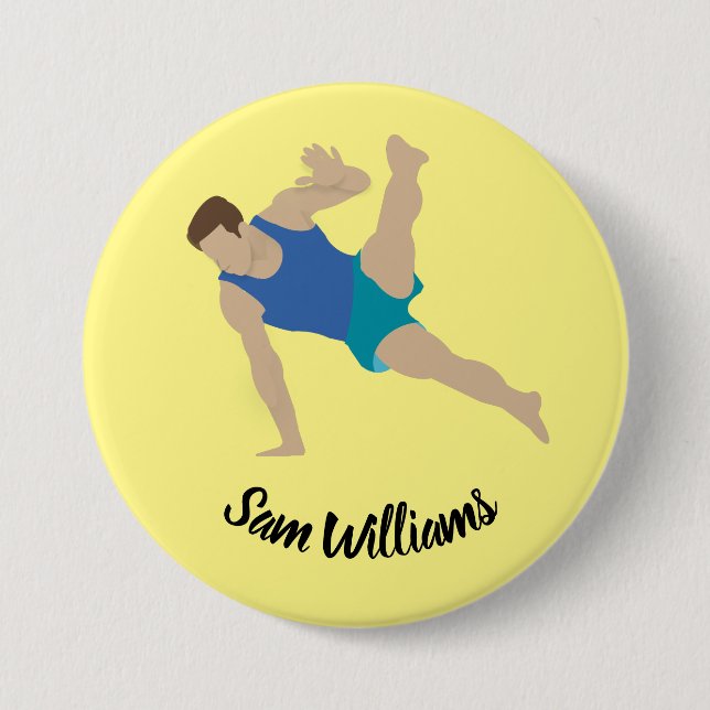 Male Gymnast Button (Front)