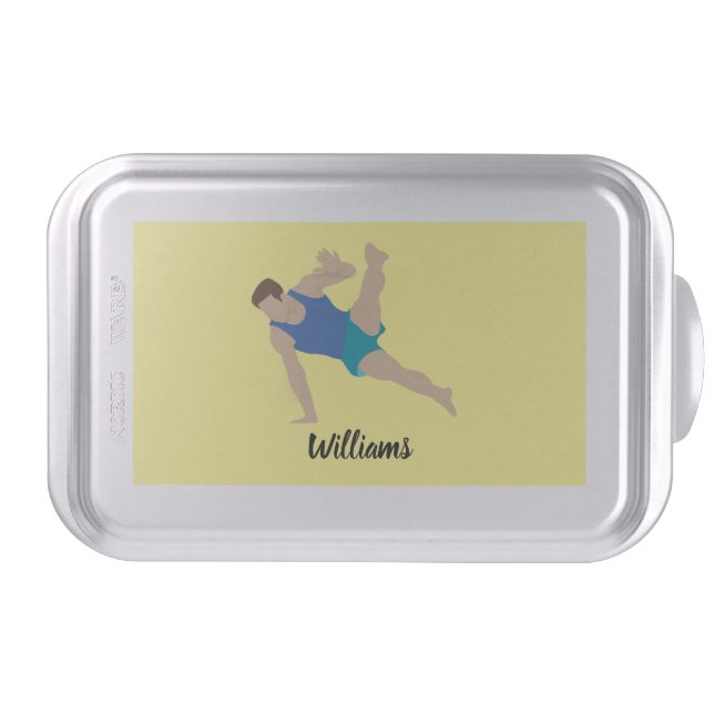 Male Gymnast Cake Pan (Front)