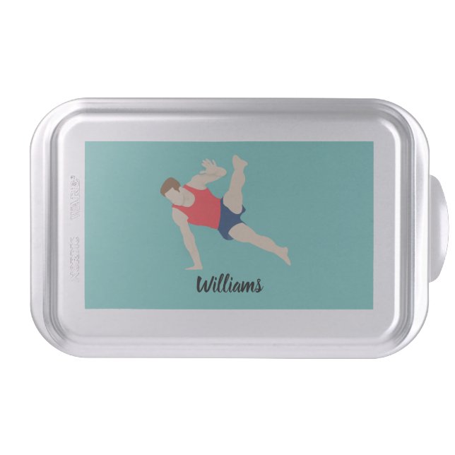 Male Gymnast Cake Pan (Front)
