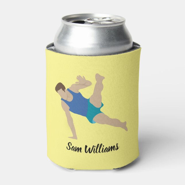 Male Gymnast Can Cooler (Can Front)