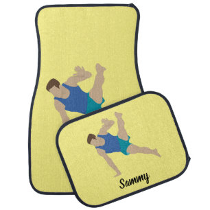 Male Gymnast Car Floor Mat