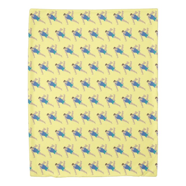 Male Gymnast Duvet Cover (Front)