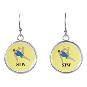 Male Gymnast Earrings