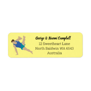 Male Gymnast Label