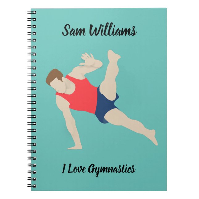 Male Gymnast Notebook (Front)