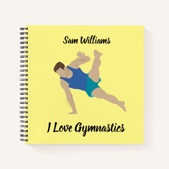 Male Gymnast Notebook (Front)