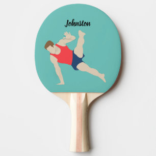 Male Gymnast Ping Pong Paddle