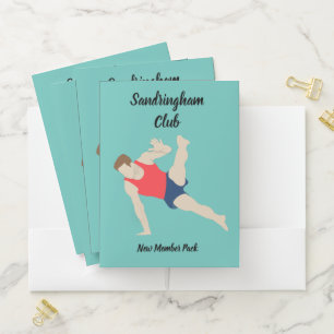 Male Gymnast Pocket Folder