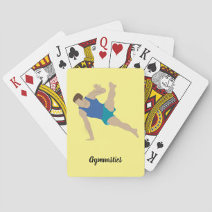 Male Gymnast Poker Cards