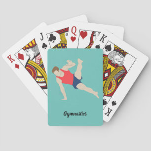 Male Gymnast Poker Cards