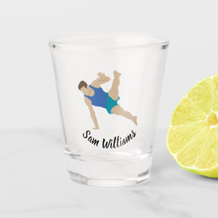 Male Gymnast Shot Glass