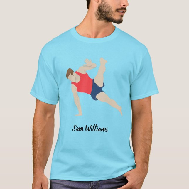 Male Gymnast T-Shirt (Front)