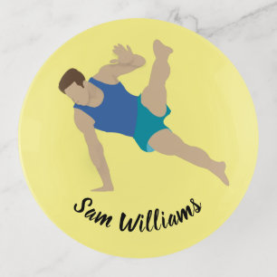 Male Gymnast Trinket Tray