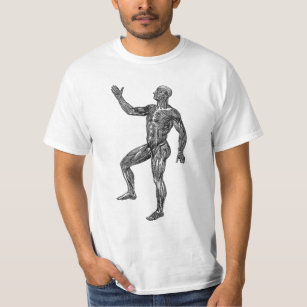 Male Human Anatomy Muscles Medical Science art T-Shirt