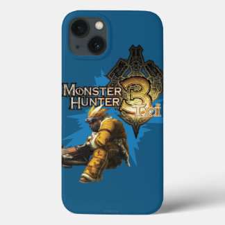 Male Hunter with Bowgun, Heavy Gunner with Ludroth iPhone 13 Case