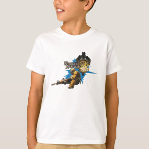 Male Hunter with Bowgun, Heavy Gunner with Ludroth T-Shirt