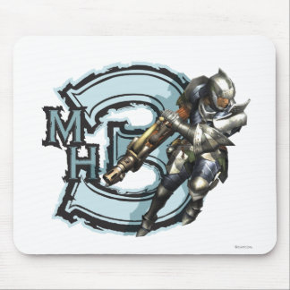Male Hunter with Bowgun, Steel Armor Mouse Pad
