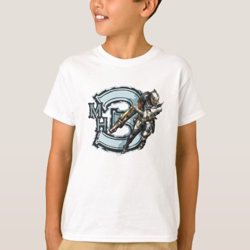 Male Hunter with Bowgun Steel Armor T_Shirt