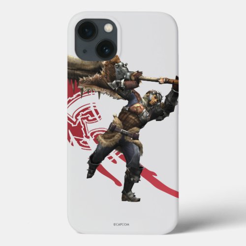 Male Hunter with great sword  hunters armor 2 iPhone 13 Case
