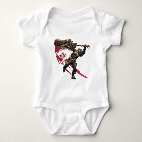 Male Hunter with great sword  hunters armor Baby Bodysuit