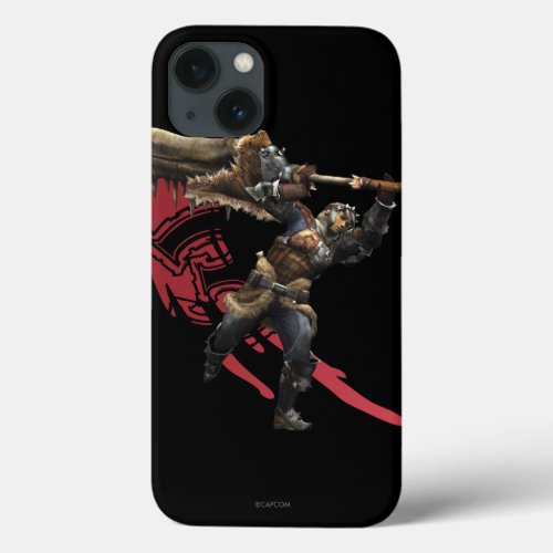 Male Hunter with great sword  hunters armor iPhone 13 Case