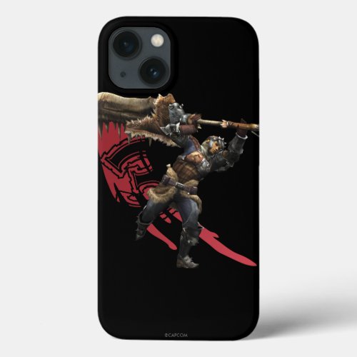 Male Hunter with great sword  hunters armor iPhone 13 Case