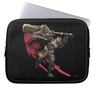 Male Hunter with great sword & hunter's armor Laptop Sleeve