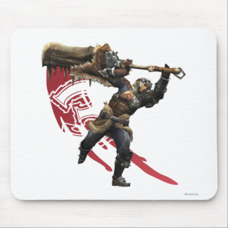 Male Hunter with great sword & hunter's armor Mouse Pad