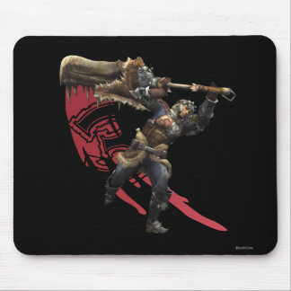 Male Hunter with great sword & hunter's armor Mouse Pad