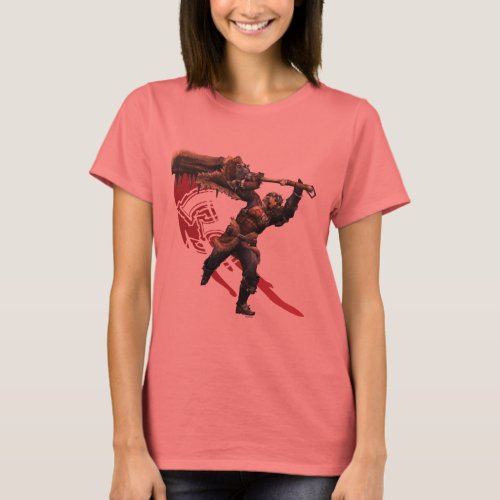 Male Hunter with great sword  hunters armor T_Shirt