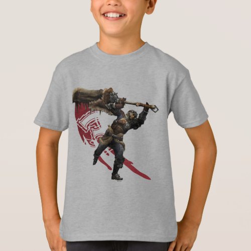 Male Hunter with great sword  hunters armor T_Shirt