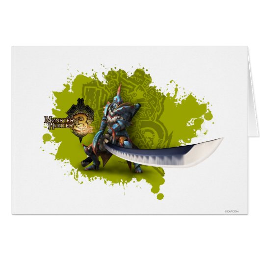 Male hunter with long sword & lagiacrus armor (Front Horizontal)