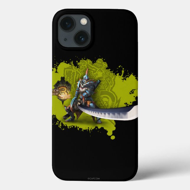 Male hunter with long sword & lagiacrus armor 2 Case-Mate iPhone case (Back)