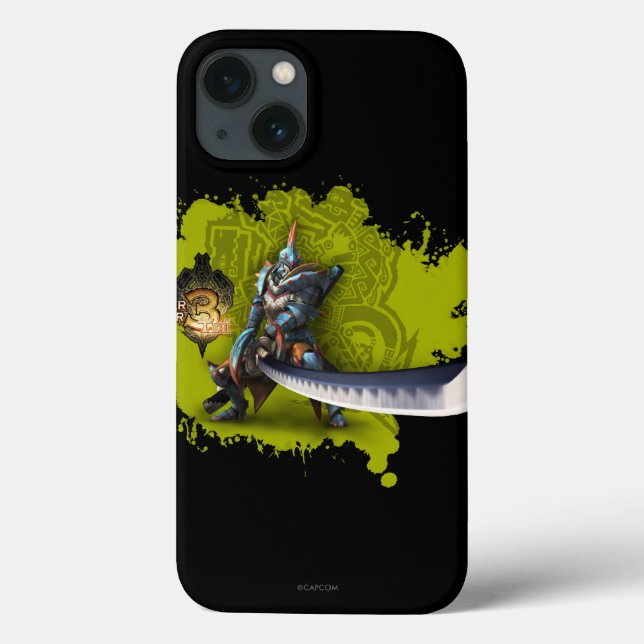 Male hunter with long sword & lagiacrus armor 2 Case-Mate iPhone case (Back)