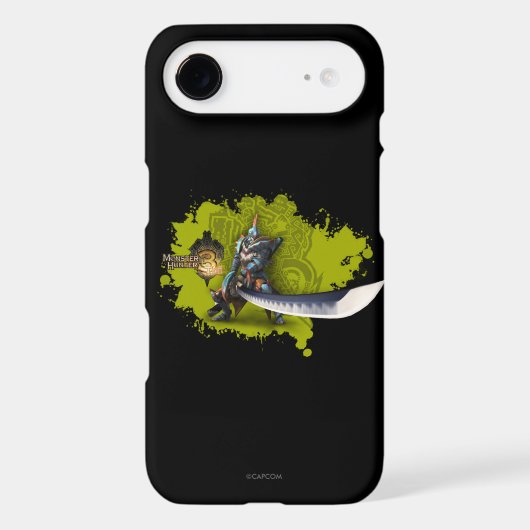 Male hunter with long sword & lagiacrus armor 2 Case-Mate iPhone case (Back)
