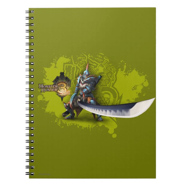 Male hunter with long sword & lagiacrus armor 3 notebook (Front)