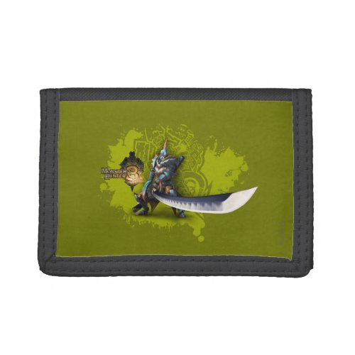 Male hunter with long sword  lagiacrus armor 3 tri_fold wallet
