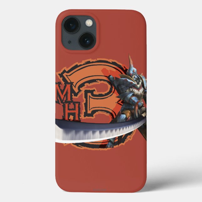 Male hunter with long sword & lagiacrus armor 4 Case-Mate iPhone case (Back)