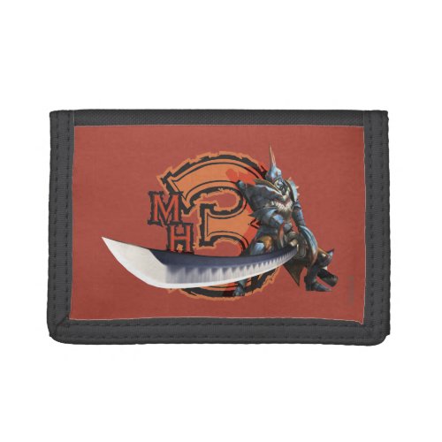 Male hunter with long sword  lagiacrus armor 4 trifold wallet