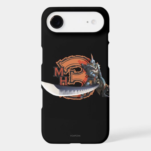 Male hunter with long sword & lagiacrus armor Case-Mate iPhone case (Back)